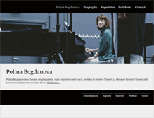 Tablet Screenshot of polinabogdanova.com